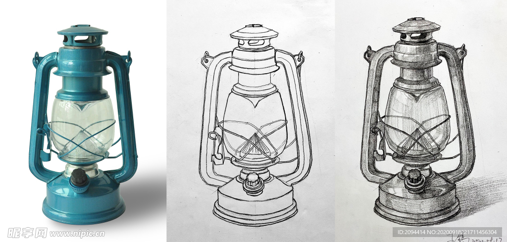 静物素描步骤图