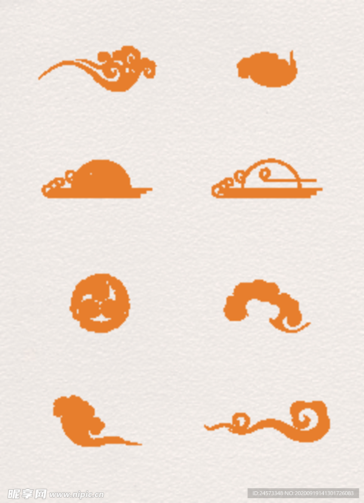 中国传统矢量祥云