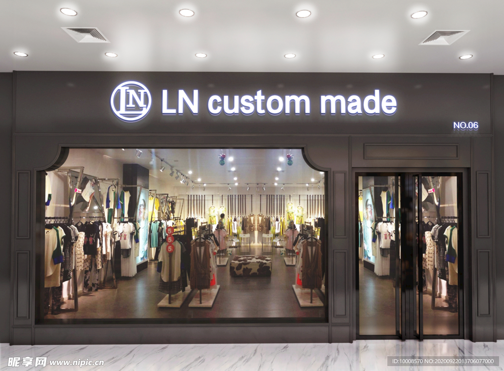 形象墙样机 发光字样机