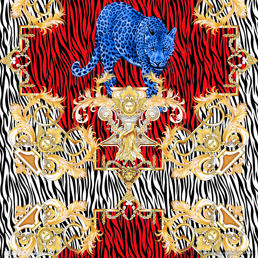 动物 大牌 豹子 老虎 印花