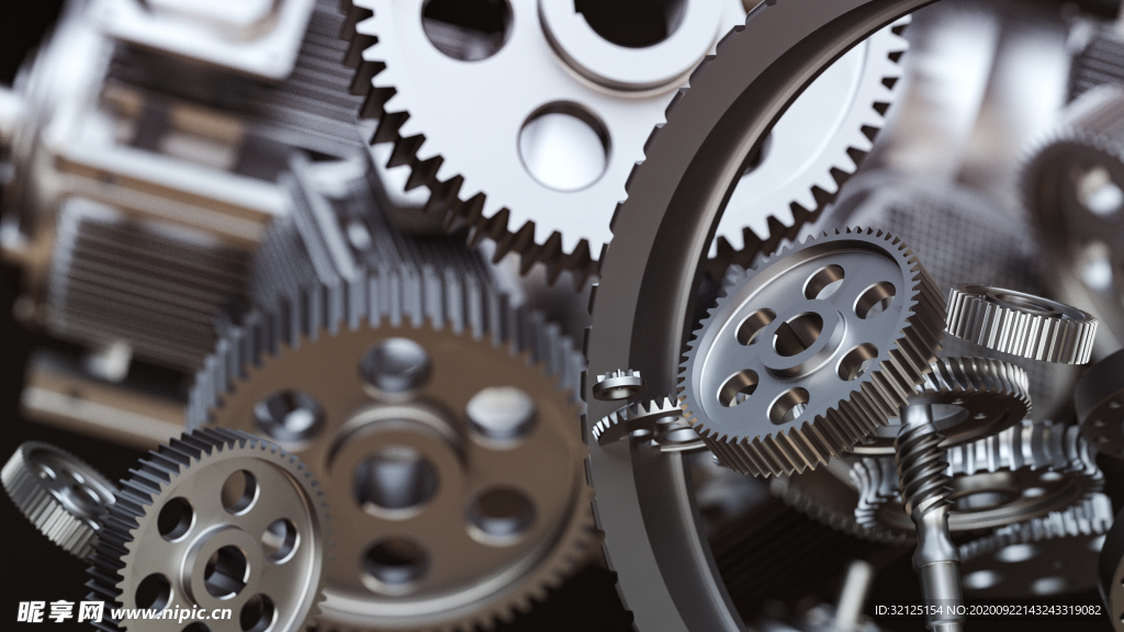 工业齿轮背景