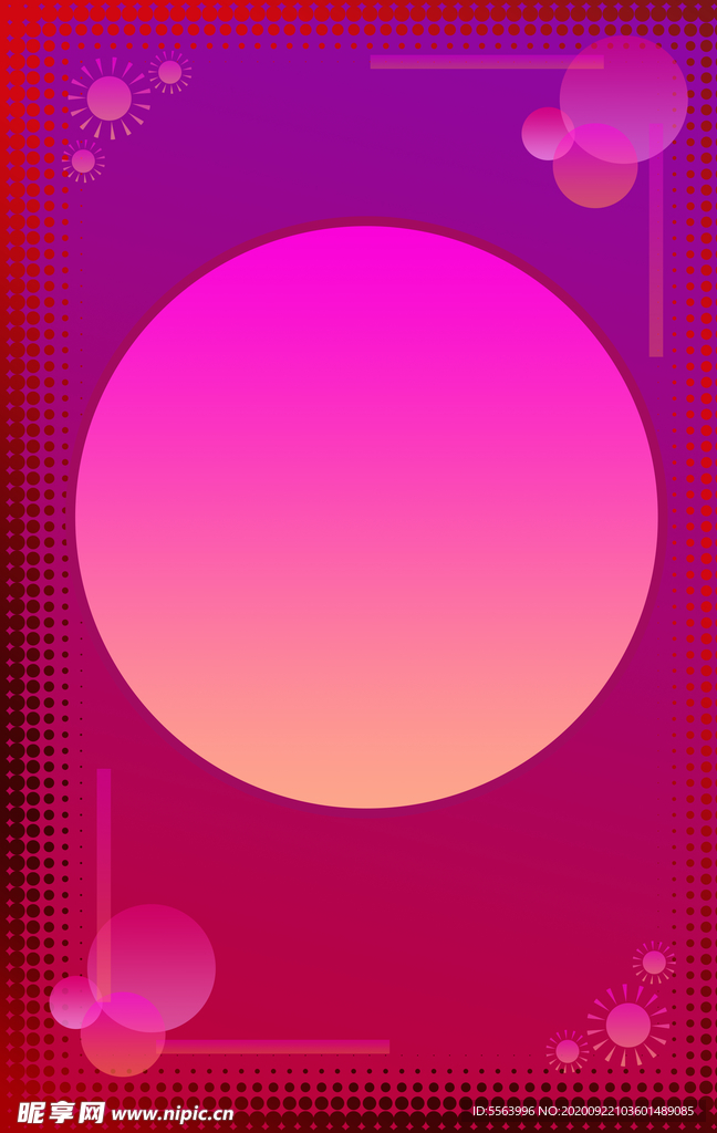 紫色浪漫相框海报背景