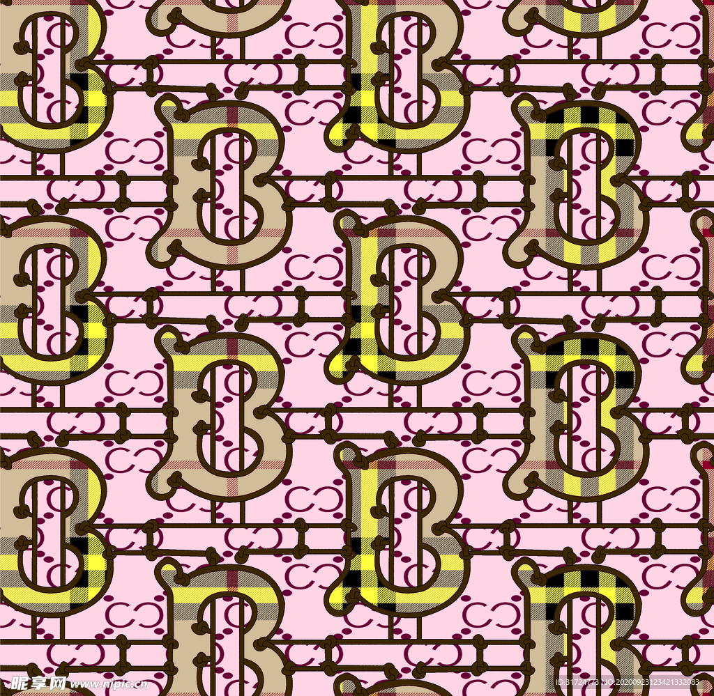 米奇  古驰  字母 数码印花