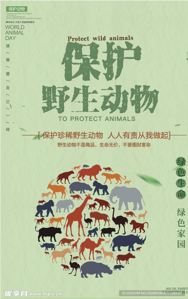保护野生动物