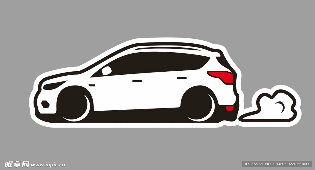 福特 翼虎 SUV 卡通轿车