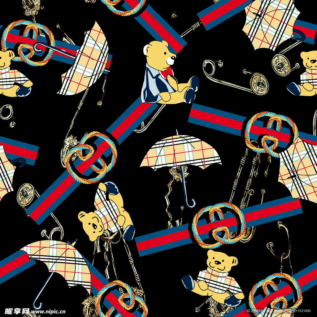 大牌 链条 豹纹 皮带 印花