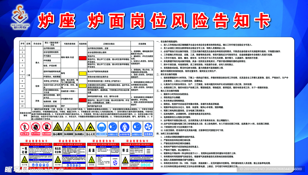 岗位风险告知卡