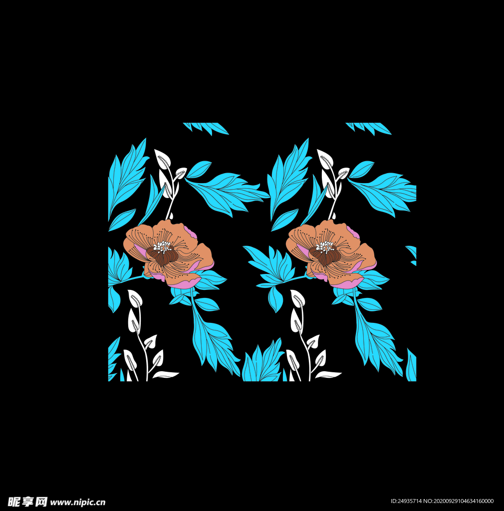 大牌女装定位花