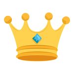 卡通皇冠矢量图王冠简约明黄