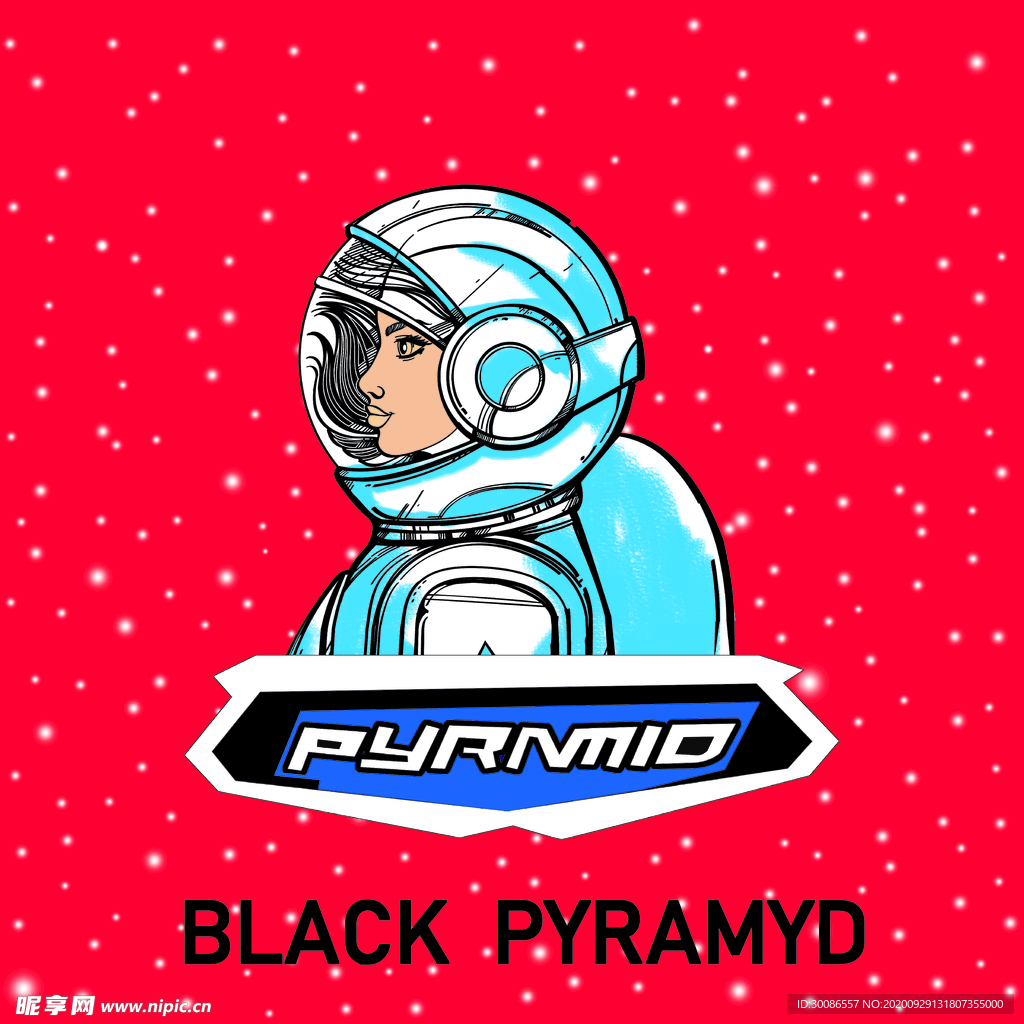 外星女人  数码印花  大牌印