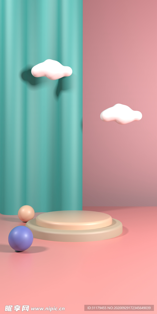 C4D母婴电商场景搭建