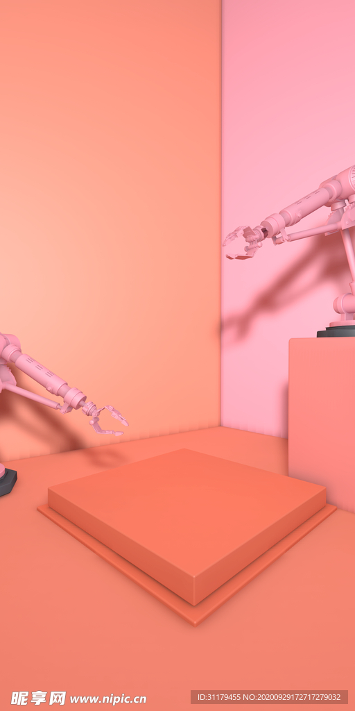 C4D建模电商展示场景