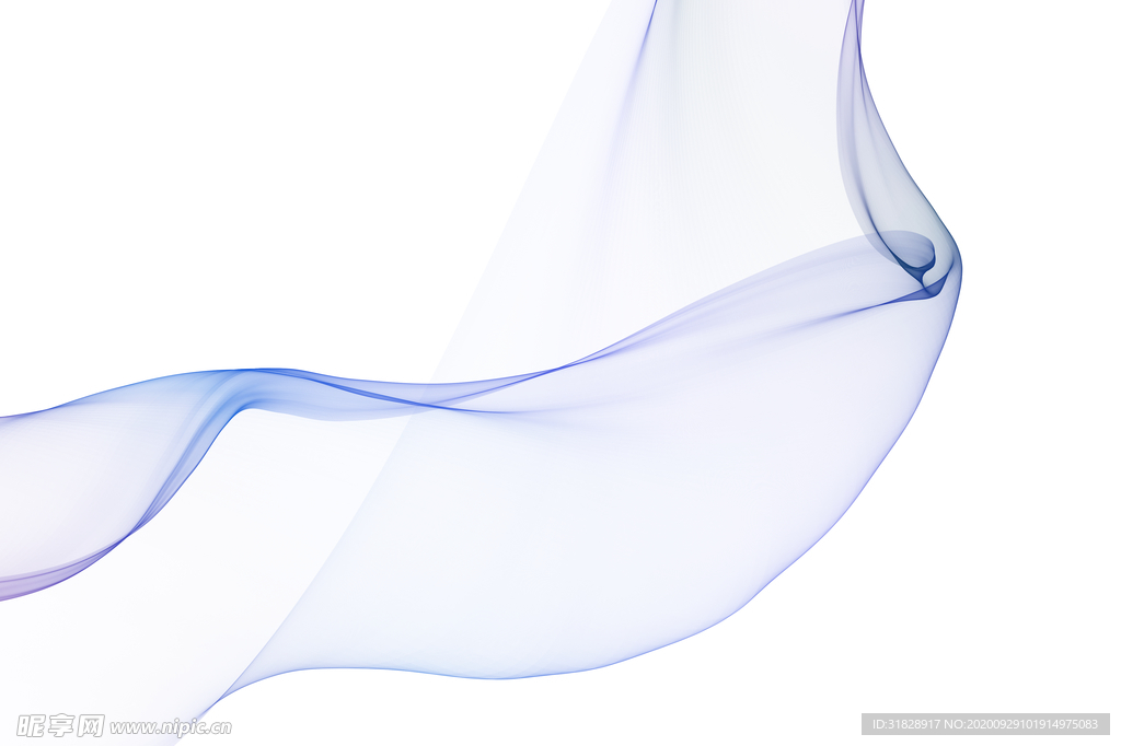 手绘抽象彩色烟雾线条