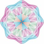 团花 设计 防伪 底纹 原创