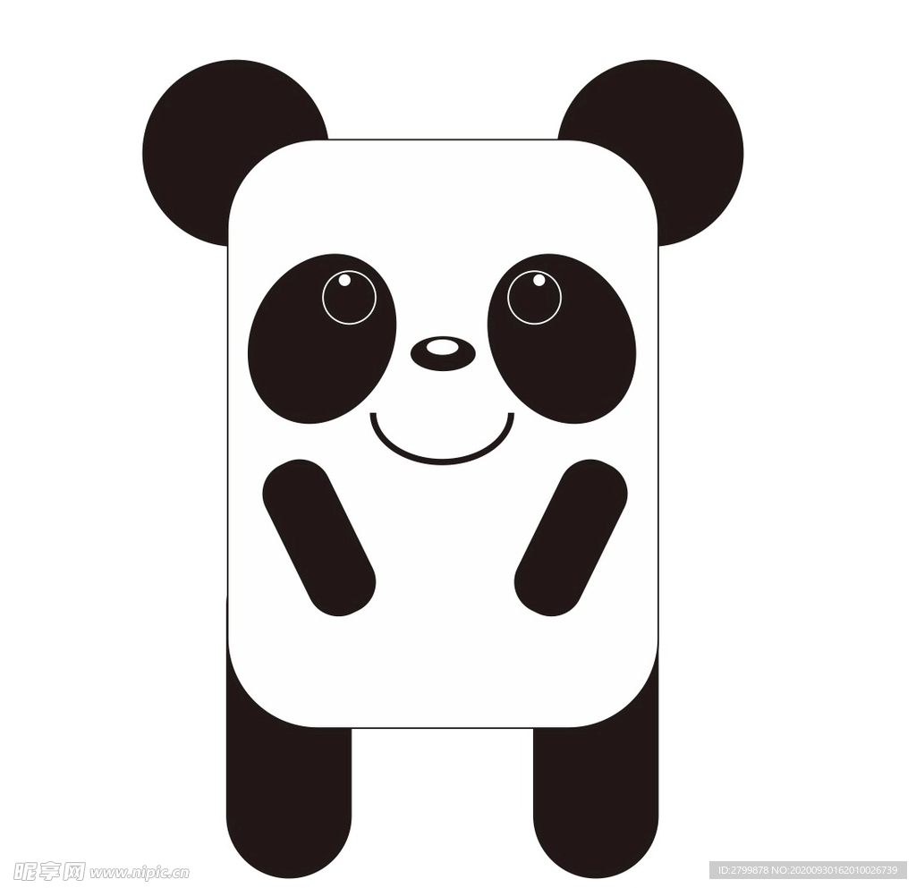 卡通熊猫