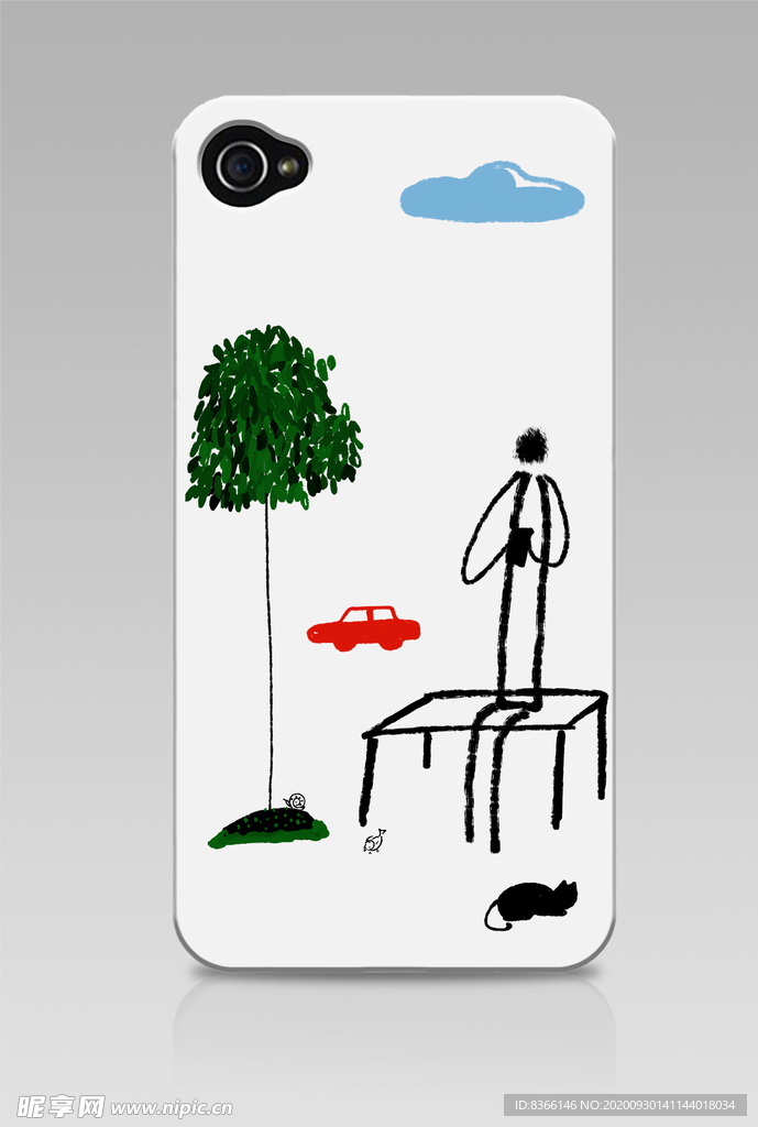 手机壳涂鸦PSD分层