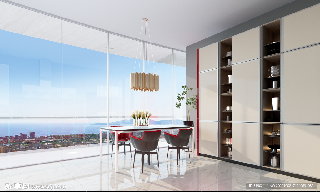 阔景 餐厅 效果图