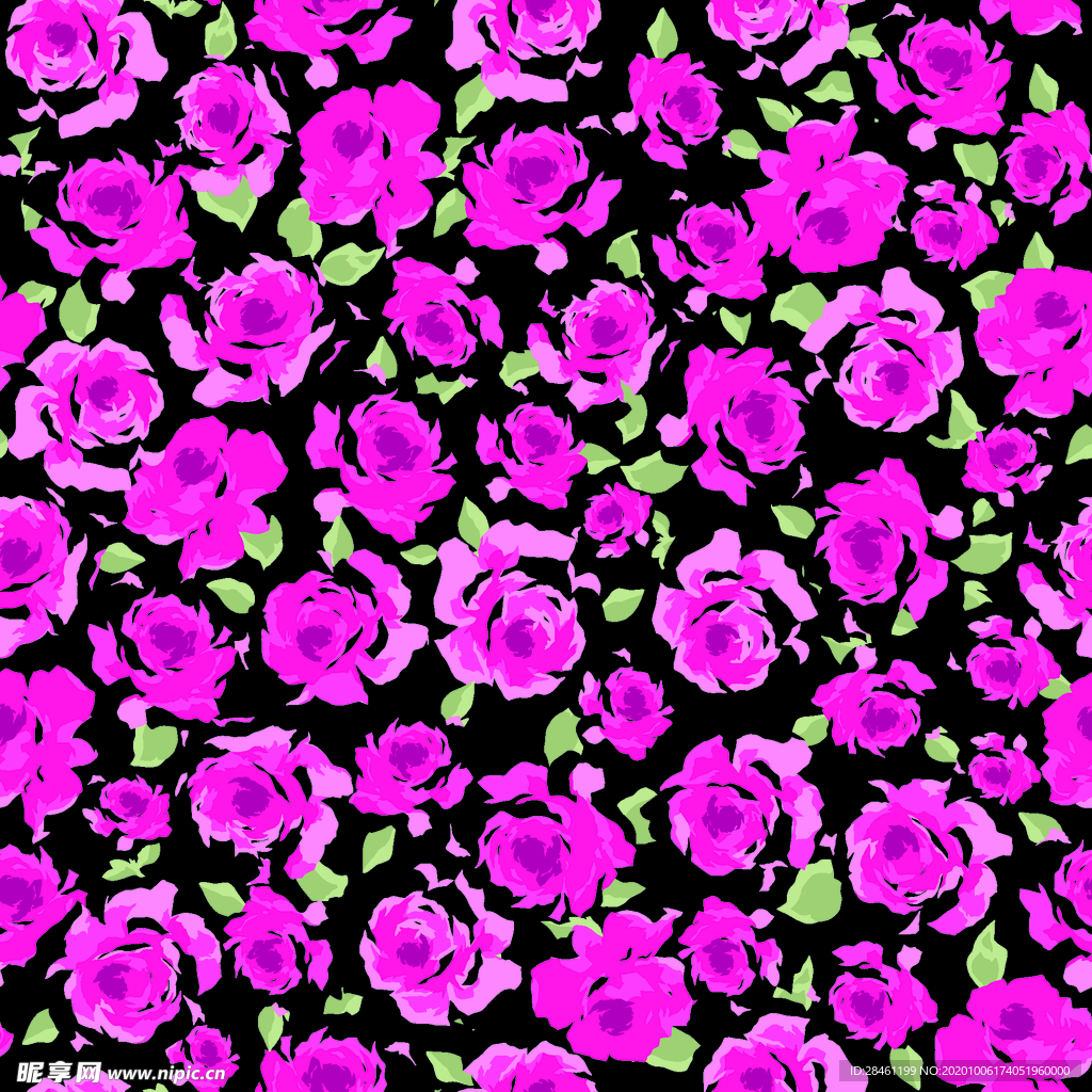 手绘花 玫瑰花 大牌花 乱花