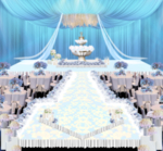 蓝色欧式婚礼效果