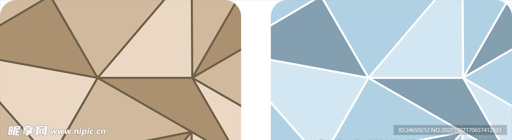 几何三角色块纹理