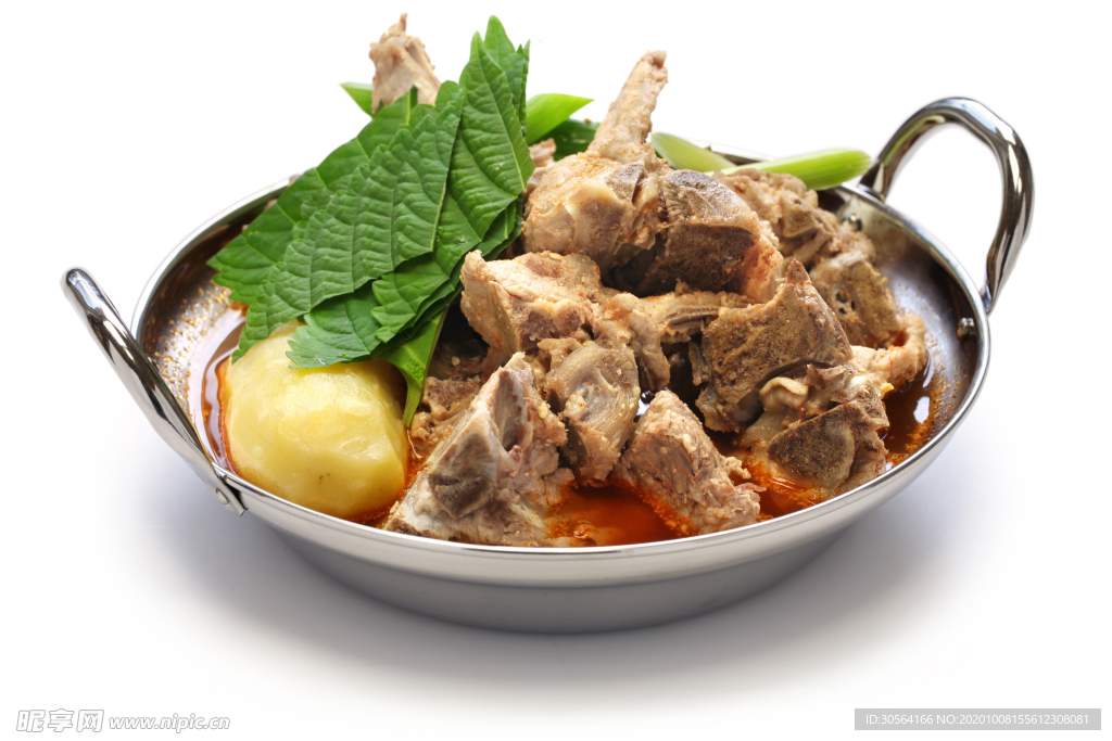 羊排美食食材背景海报素材