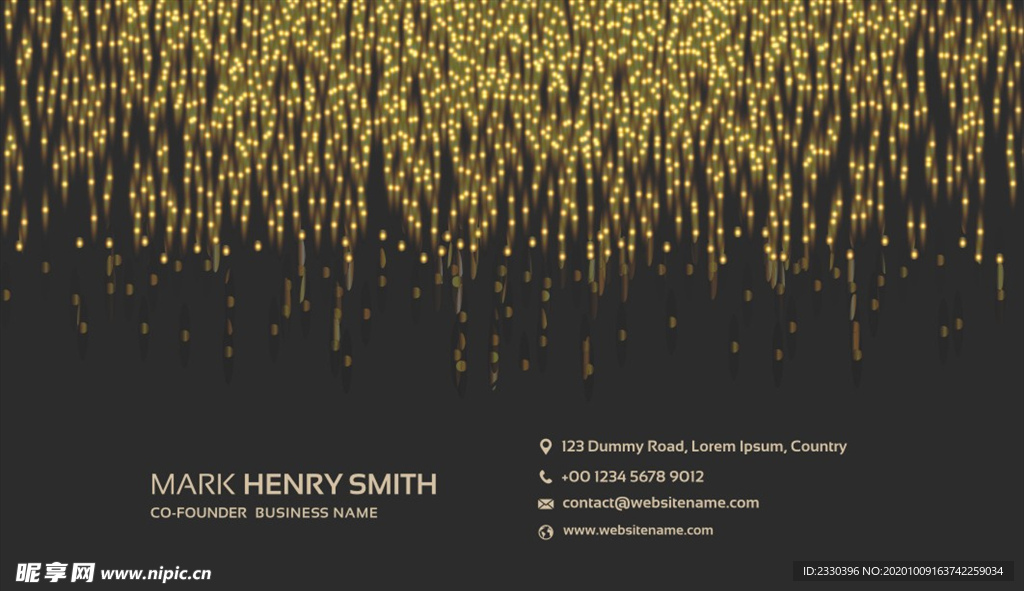 金色名片 高端名片