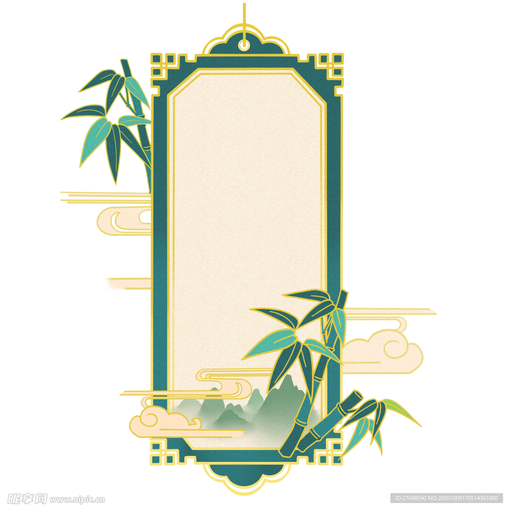 中式风节庆竹子