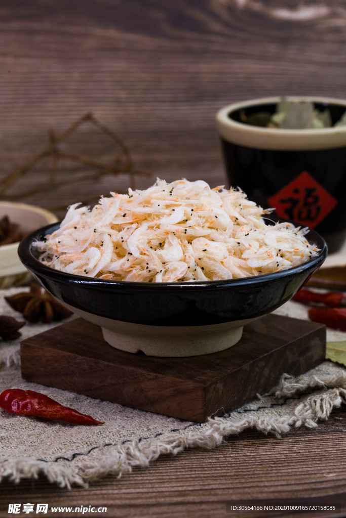 鲜虾食材配料背景海报素材