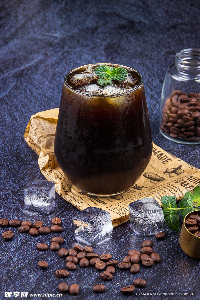 冰咖啡饮品饮料背景海报素材