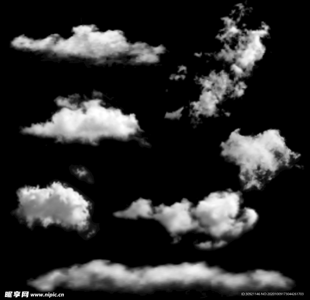 矢量云朵（很自然的云）