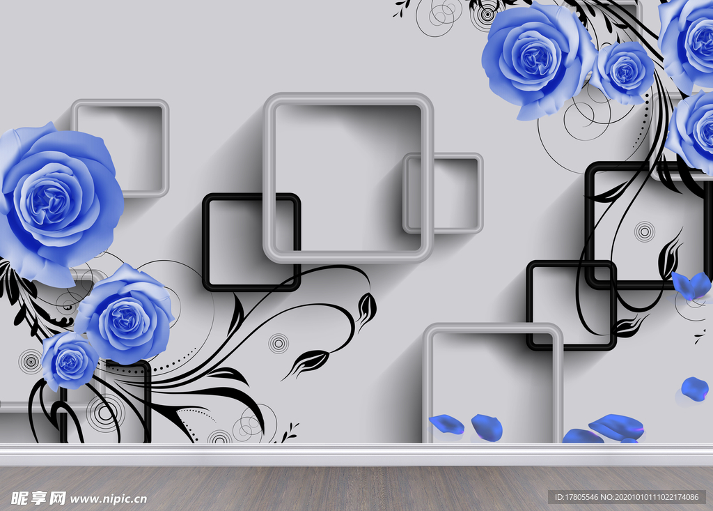 3d背景墙 立体空间素材 中式