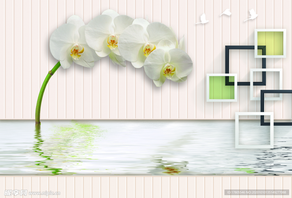 3d背景墙 立体空间素材 中式