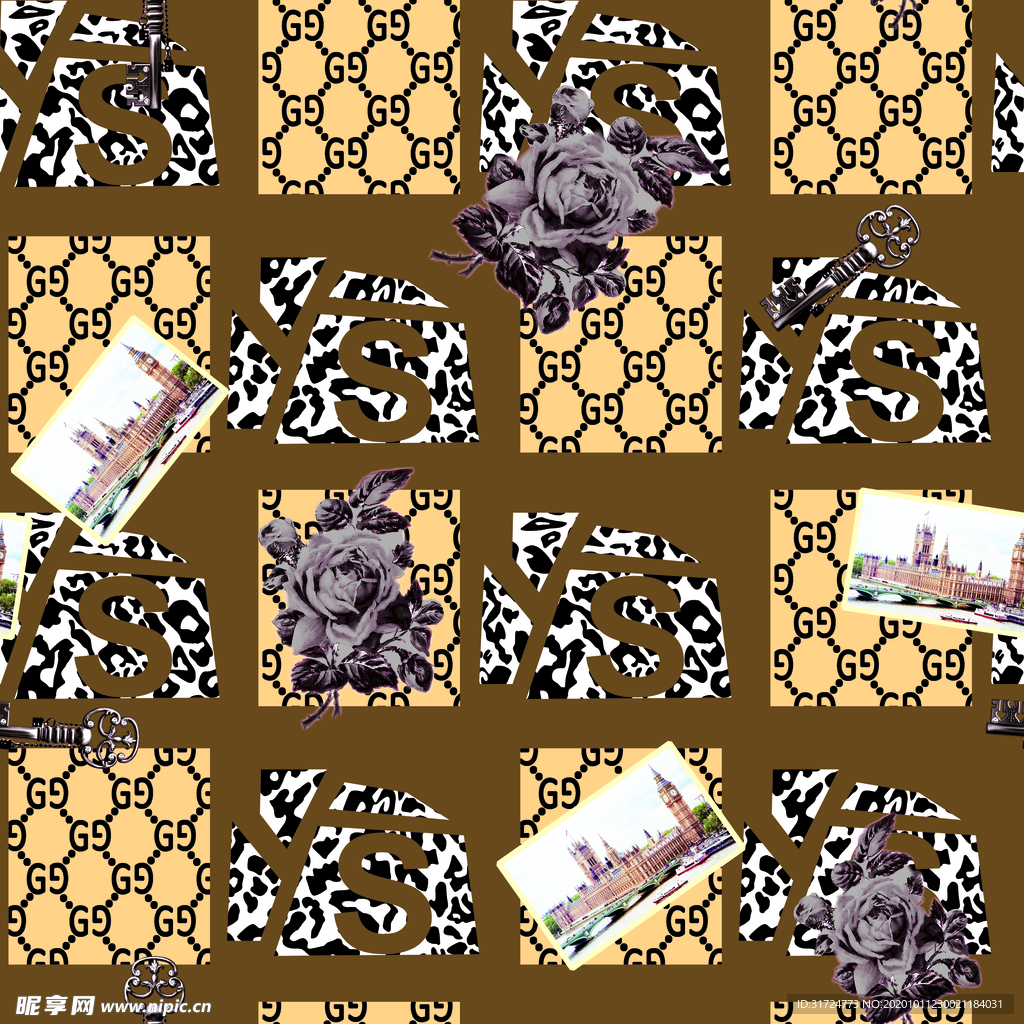 大牌 古驰 迷彩  蜜蜂 数码