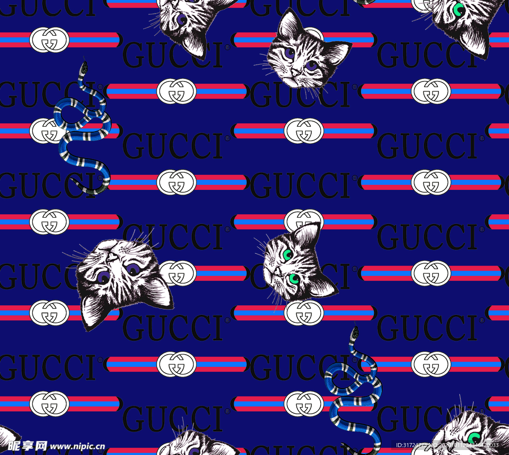 大牌 古驰 迷彩  蜜蜂 数码