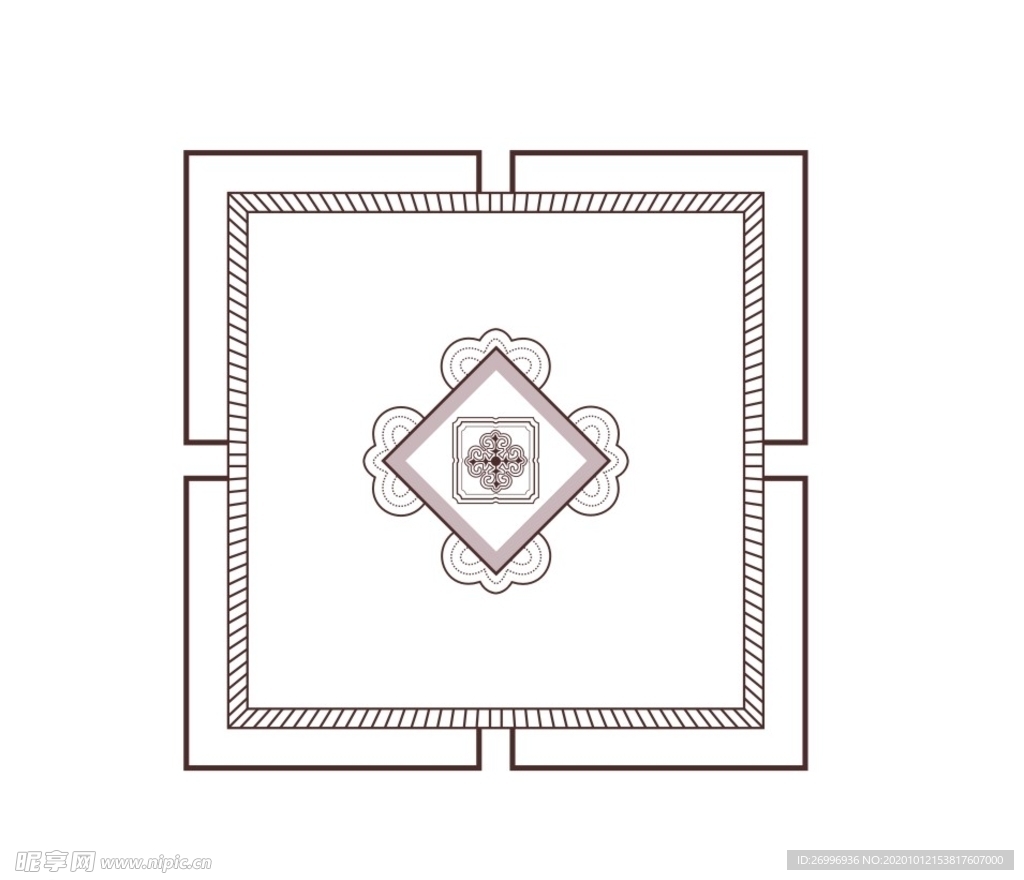 瓷砖或天花板纹路