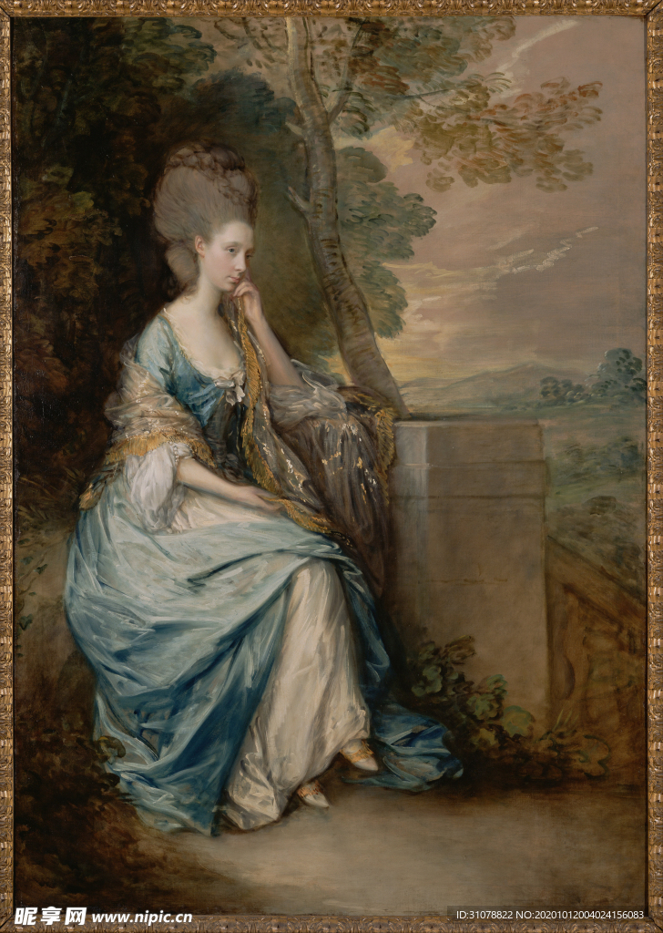 欧式古典人物油画