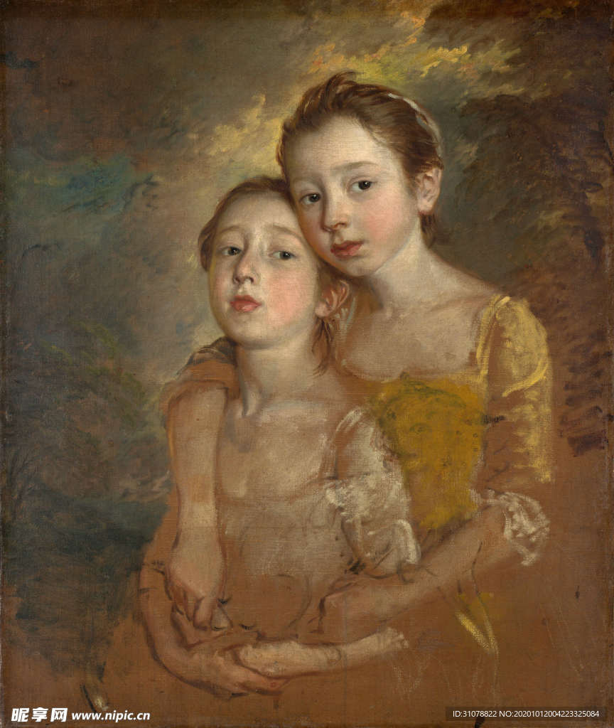 欧式古典人物油画