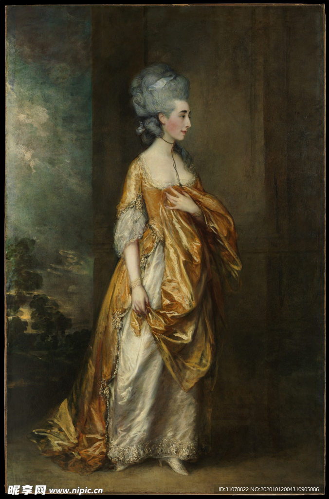 欧式古典人物油画