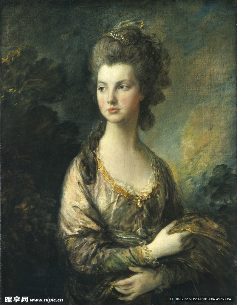 欧式古典人物油画