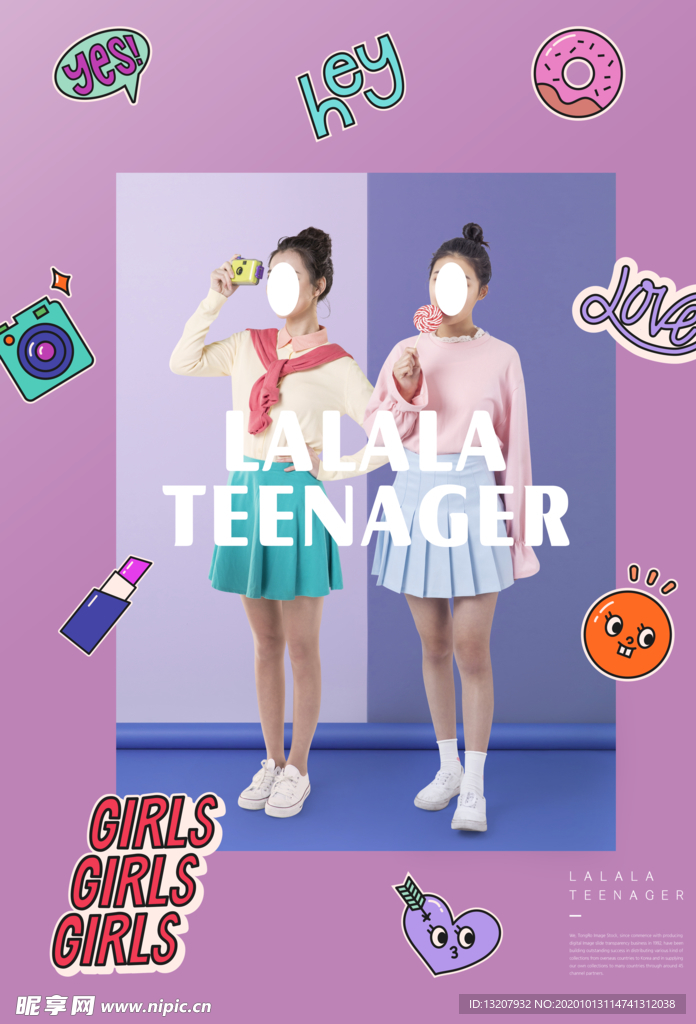 学院风服装海报设计