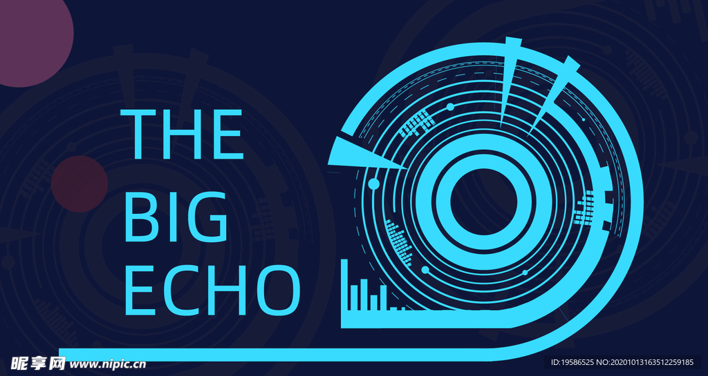 回声音乐海报背景板