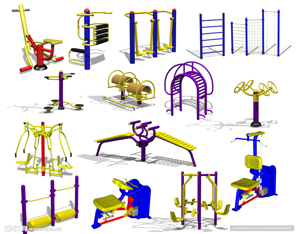 健身器材带通道
