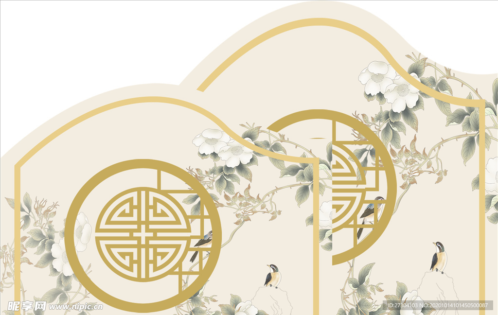 山水屏风 山水移门 水墨画