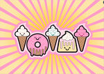 冰淇淋 甜甜圈  甜品