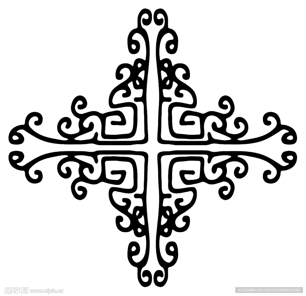 园艺花边十字花