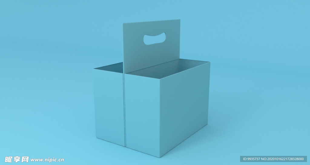 提篮 蓝色 啤酒 箱子 纸箱