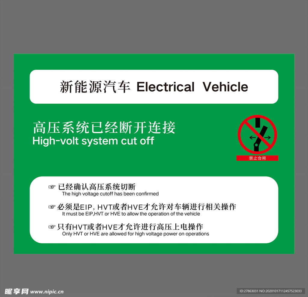 新能源汽车 绿色展板