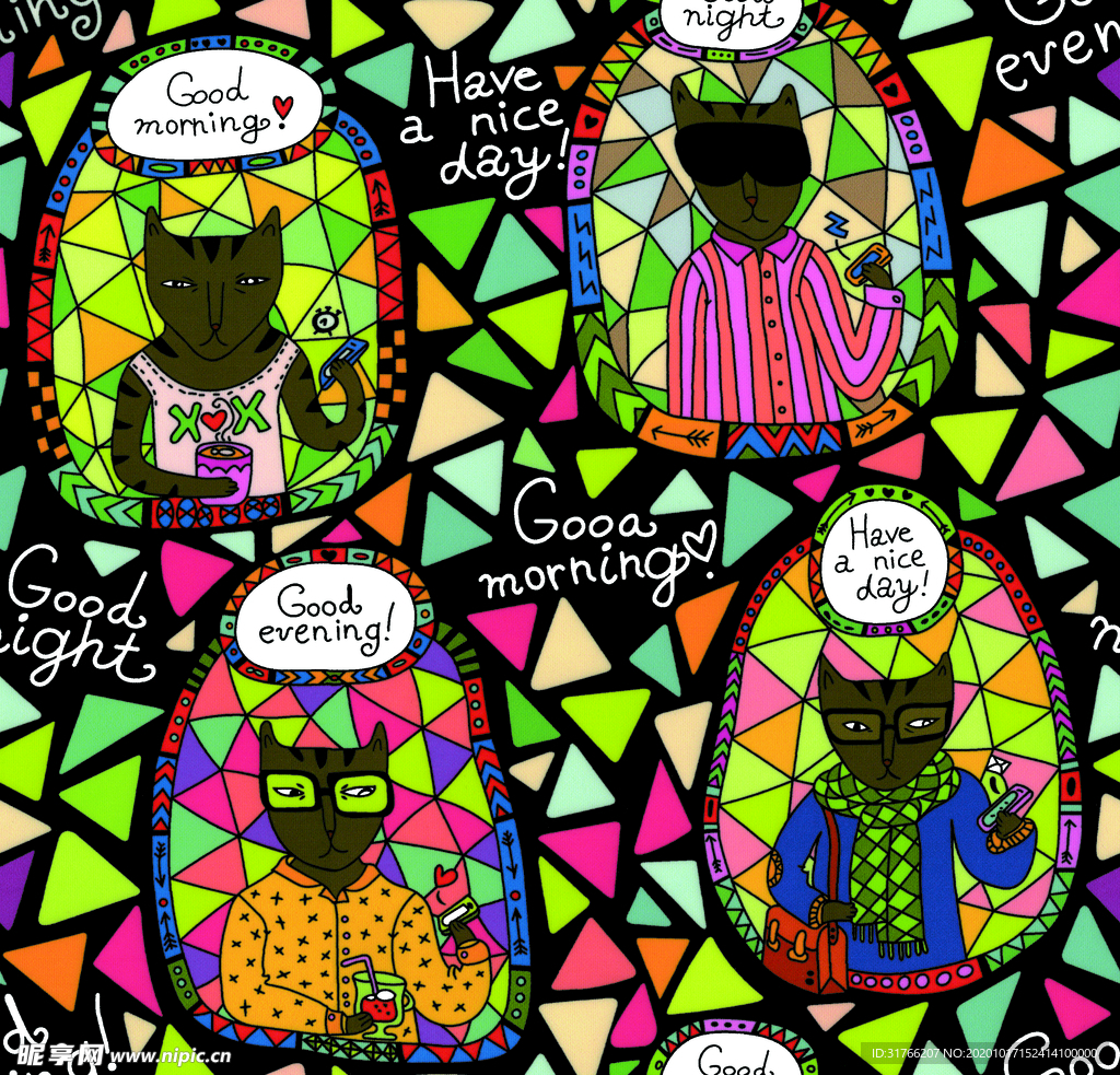 抽象图案 民族风