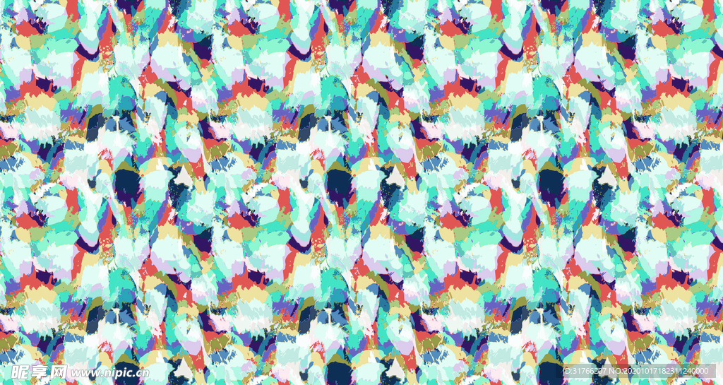 水彩乱花背景