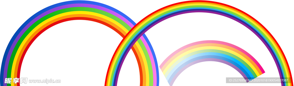 彩虹png免扣高清素材